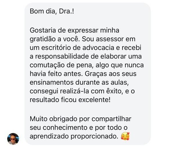 Depoimento de advogado no Instagram sobre indulto