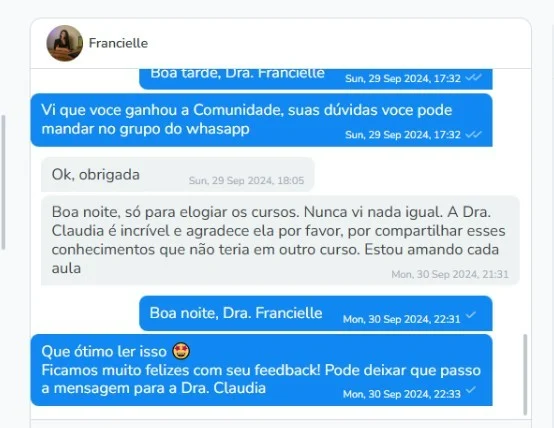 Depoimento sobre as aulas de indulto